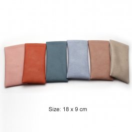 PU Leather Eyewear Case 6 Bright Colors Mixed S-CS-PU-6CL  PU Leather Eyewear Case 6 Bright Colors Mixed S-CS-PU-6CL