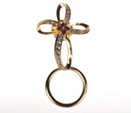 Fashion Eyewear Brooch - Gold Ribbon ACC-EH0176  Fashion Eyewear Brooch - Gold Ribbon ACC-EH0176