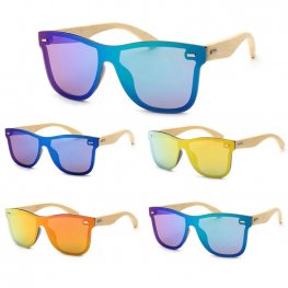 Aviator Bamboo Polycarbonate Sunglasses BSG002  Aviator Bamboo Polycarbonate Sunglasses BSG002