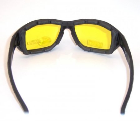 Choppers Convertible Night Drive Yellow Lens Goggles Glasses (Anti-Fog Coated) 8968-YL