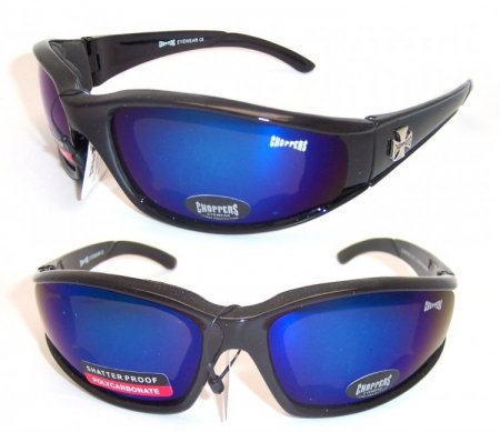 Choppers Goggles Foam Padded Sunglasses (Polycarbonate Lens) CHOP128