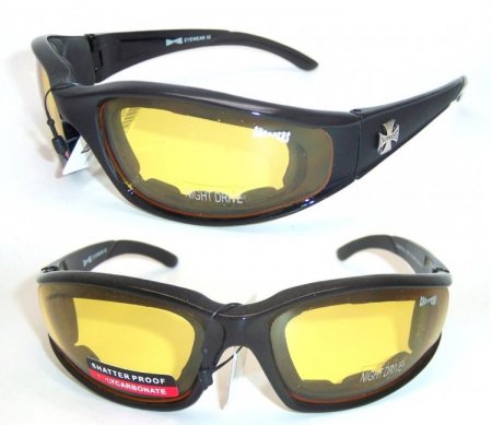Choppers Goggles Foam Padded Sunglasses (Polycarbonate Lens) CHOP128