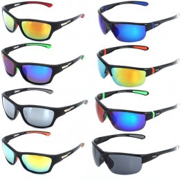 Poker Sport Plastic Sunglasses 2 Styles Asort. PO103/104  Poker Sport Plastic Sunglasses 2 Styles Asort. PO103/104