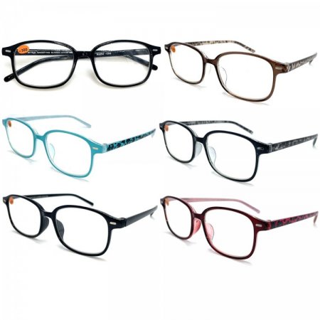 Fashion Unisex Plastic Reading Glasses 4 Style Asstd R9250-53