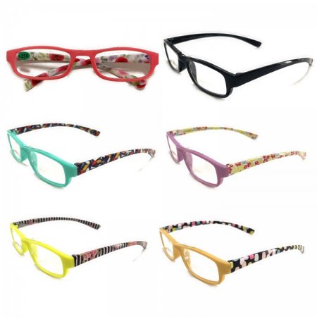 Ladies Fashion Plastic Reading Glasses 4 Style Asstd R9262-65