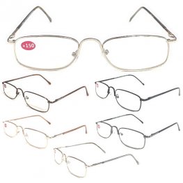 Metal Frame Spring Temple Reading Glasses 4 Style Assot. R9240-43 Metal Frame Spring Temple Reading Glasses 4 Style Assot. R9240-43