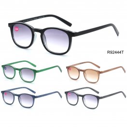 UV Protected Tinted Lens Plastic Reading Glasses 4 Style Asstd R9244T-47T UV Protected Tinted Lens Plastic Reading Glasses 4 Style Asstd R9244T-47T