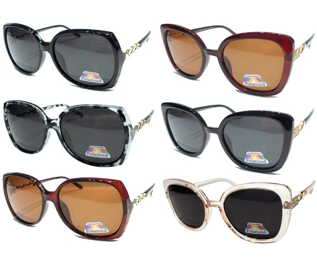 The Paris Collection Fashion Plastic Polarized Sunglasses 2 Styles PPF5339/5340