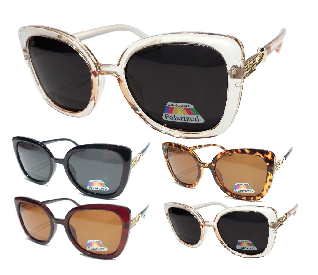 The Paris Collection Fashion Plastic Polarized Sunglasses 2 Styles PPF5339/5340