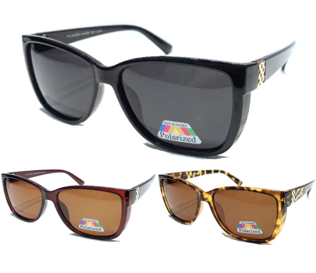 The Paris Collection Fashion Plastic Polarized Sunglasses 2 Styles PPF5343/5344